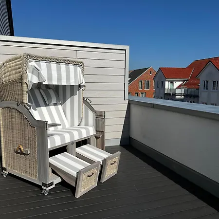 Penthouse Zweite Heimat - Mit Sauna Und Dachterrasse Im Herz Von Apartamento Kellenhusen